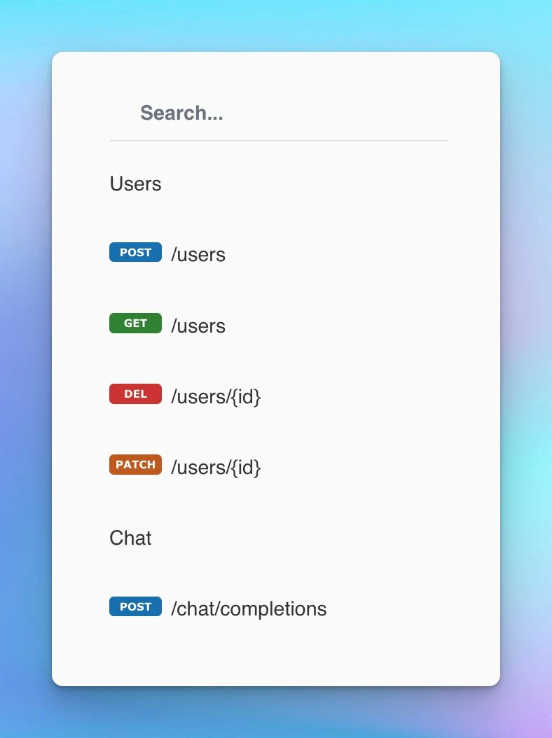 API access
