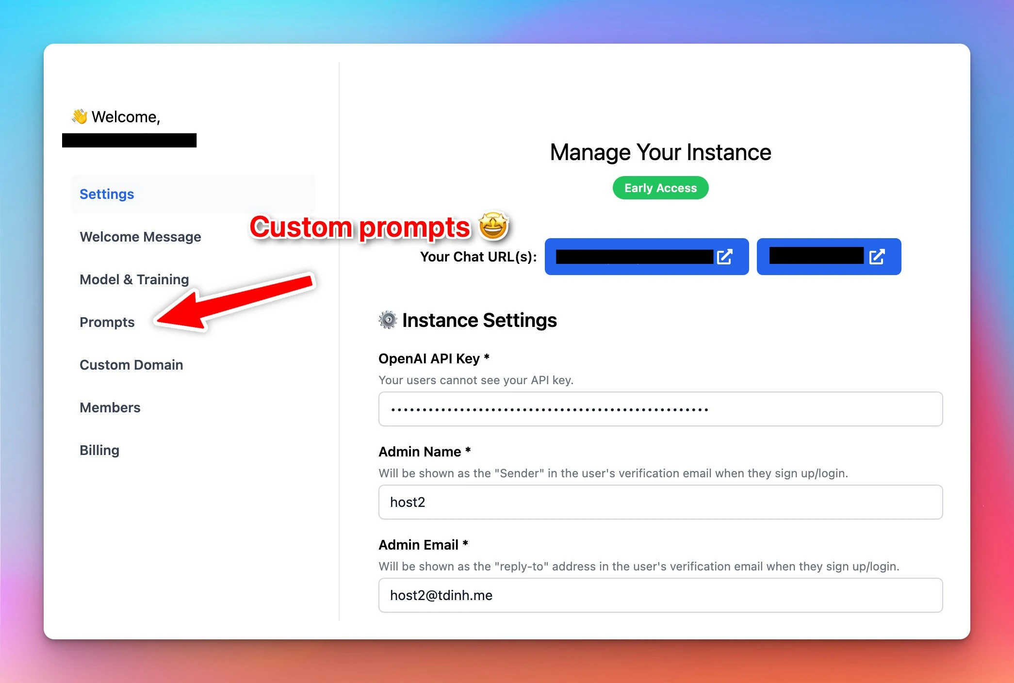 Create Custom Prompts (screenshot 1 of 2)