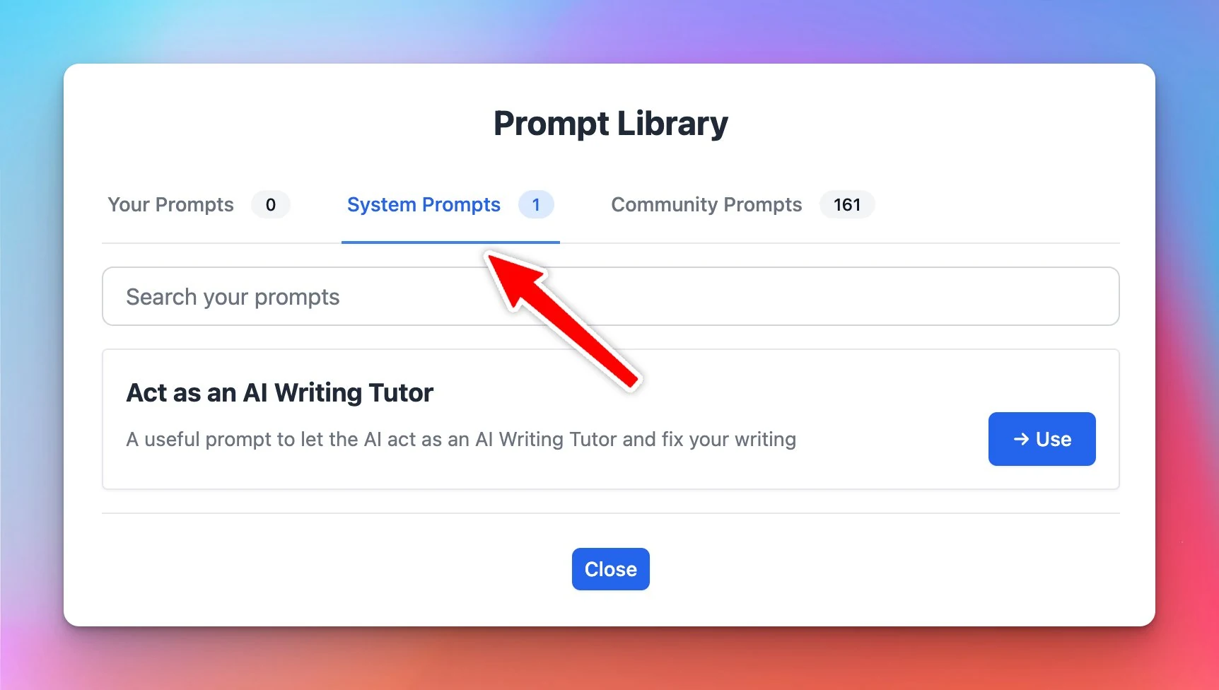 Create Custom Prompts (screenshot 2 of 2)