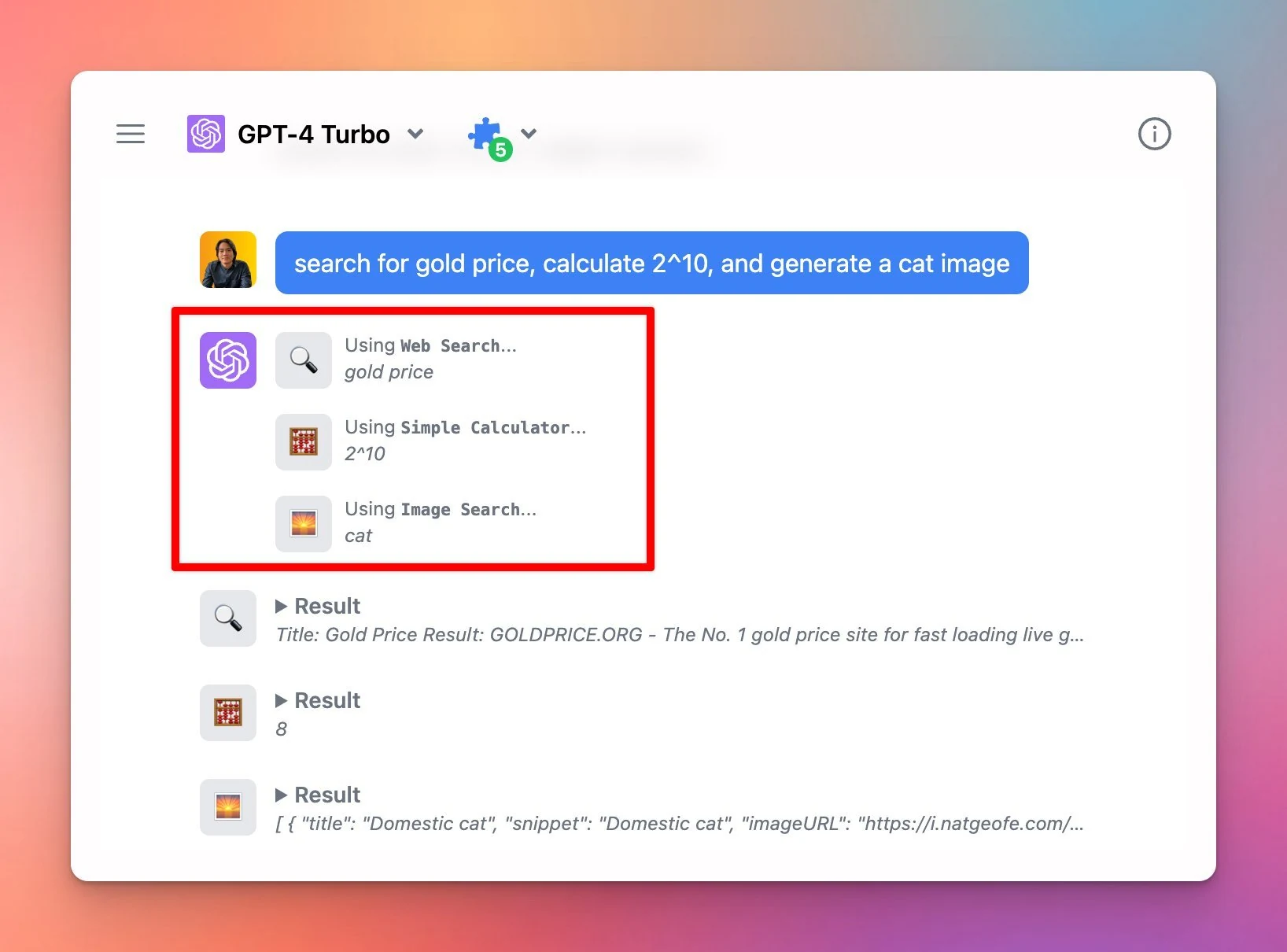 Improve function calling - use multiple plugins in parallel