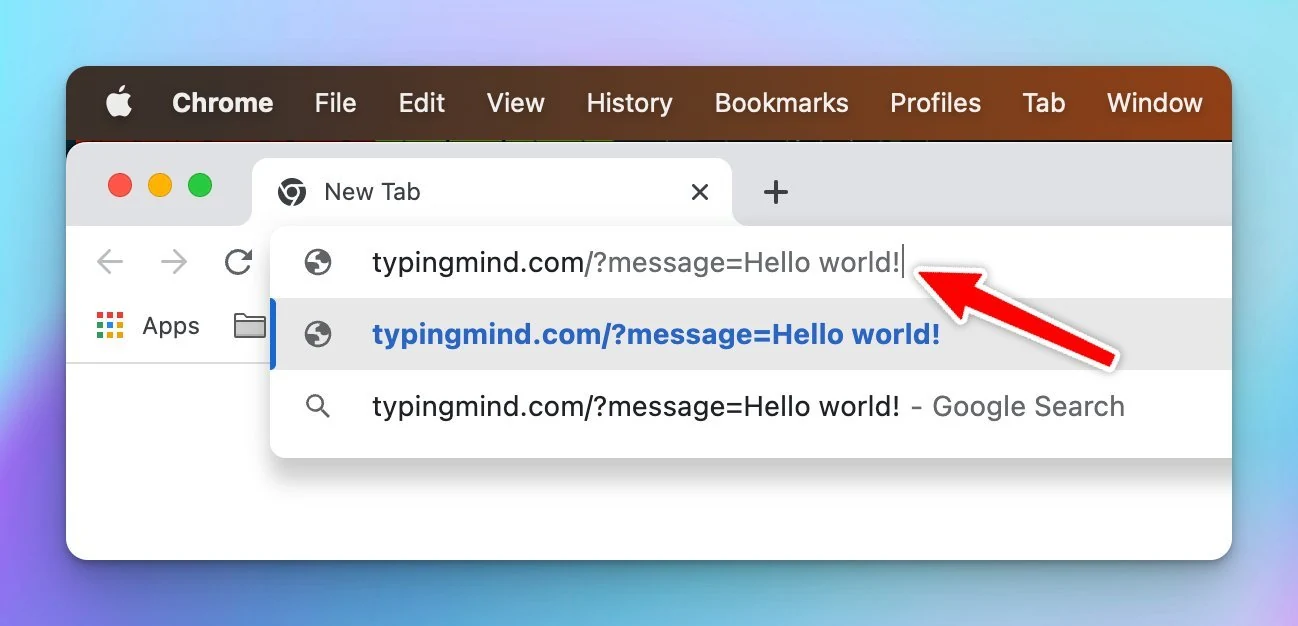 TypingMind pre-filled messages URL