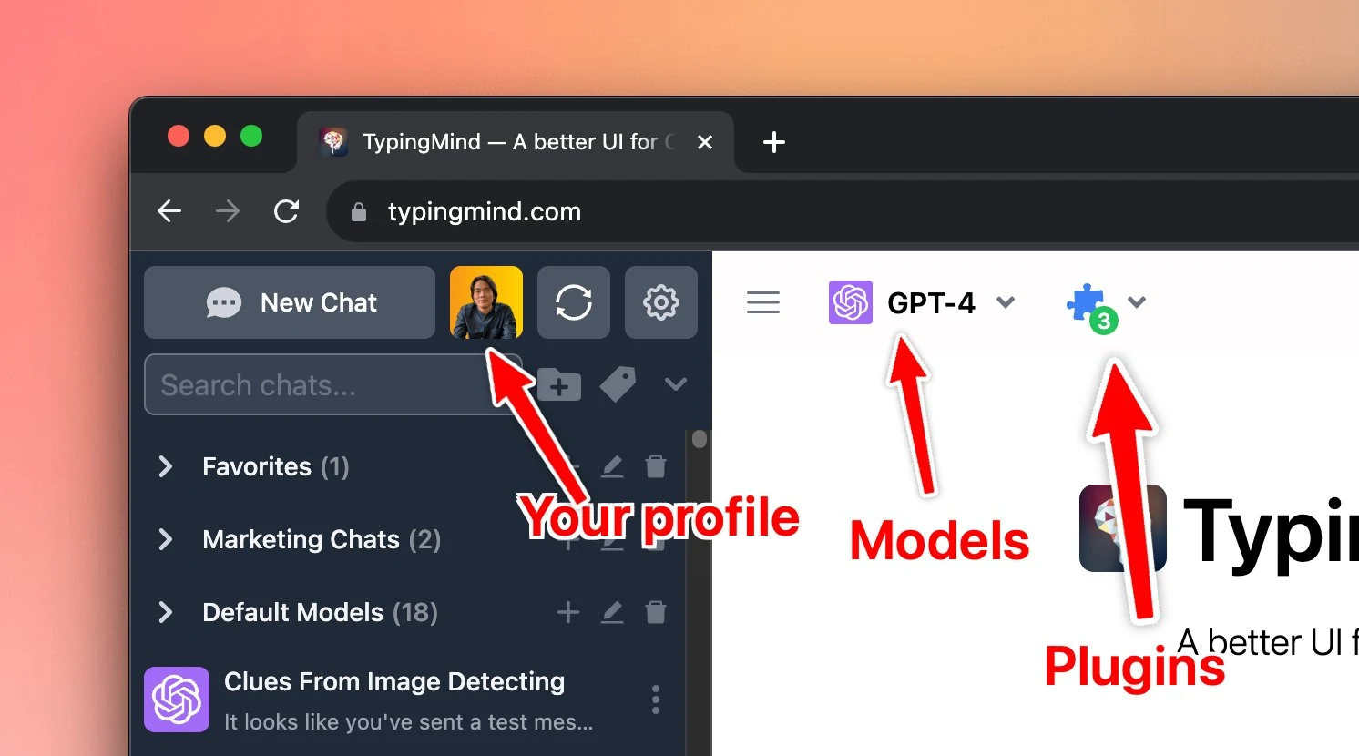 UI Improvement: rearrange Model Settings, Plugins and Your Profile