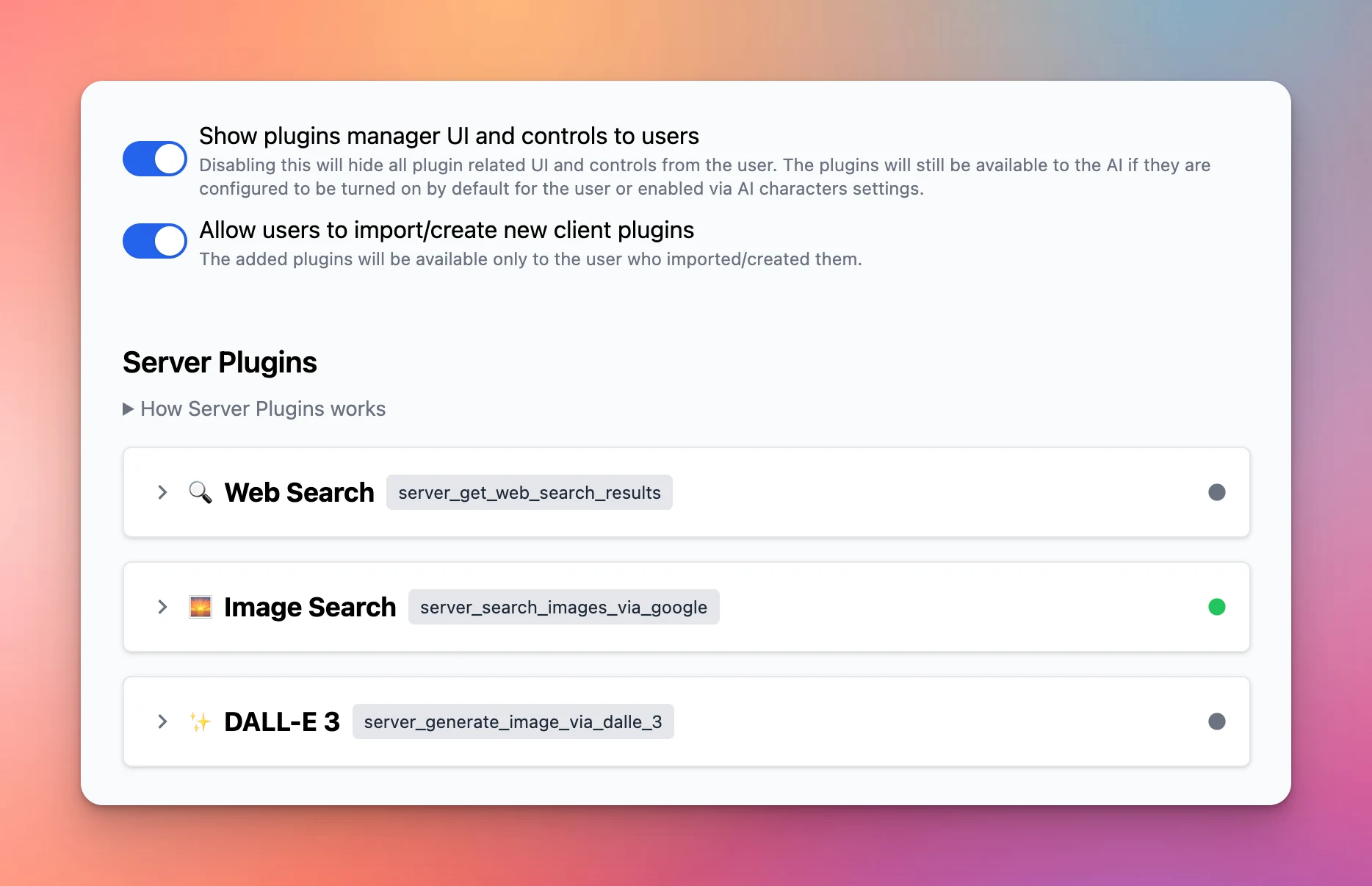 Big update for plugin system (screenshot 3 of 3)
