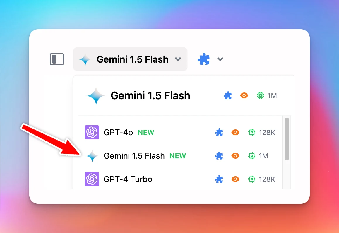 Gemini 1.5 Flash is now available!