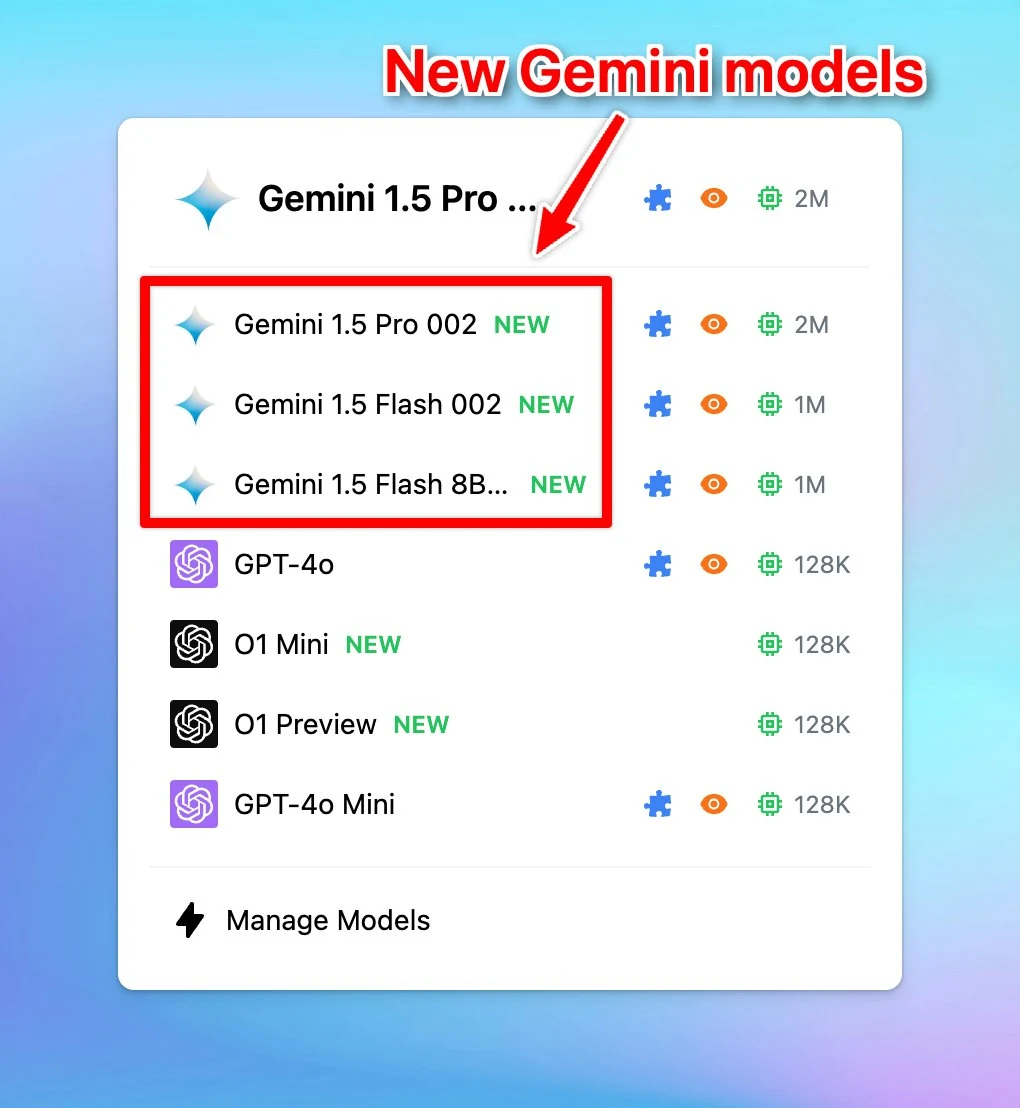 New Gemini Models