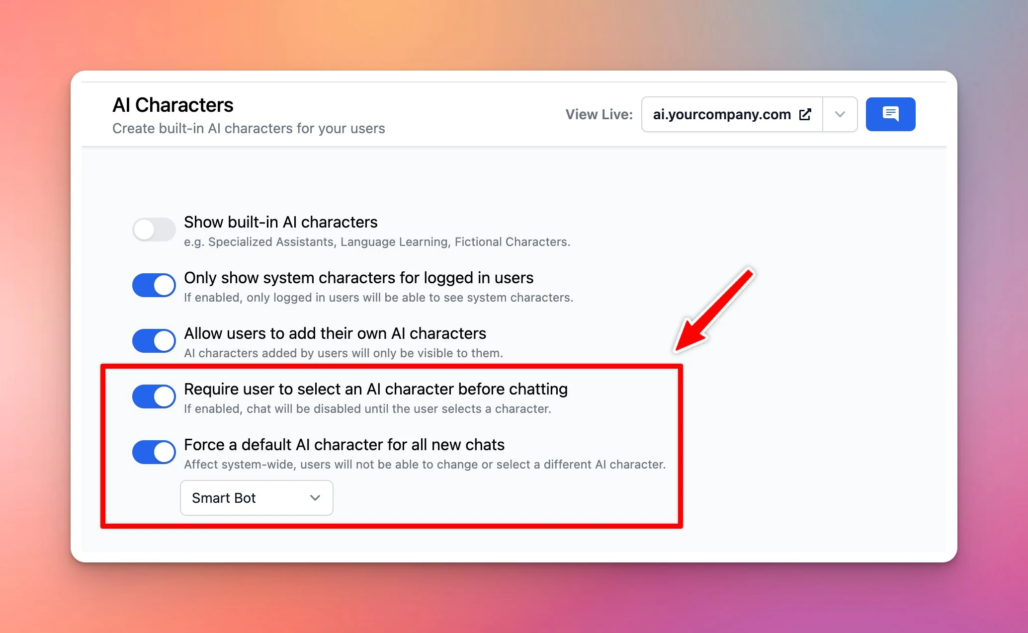 New options to customize your AI characters