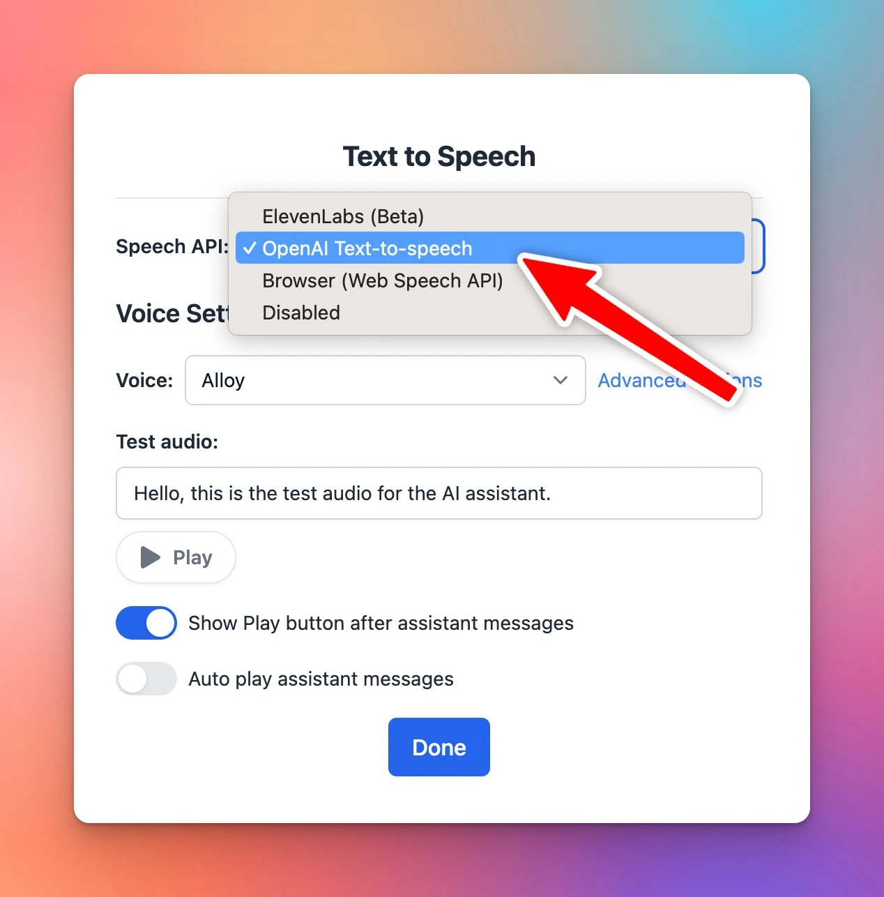 OpenAI Text-to-speech is now available!