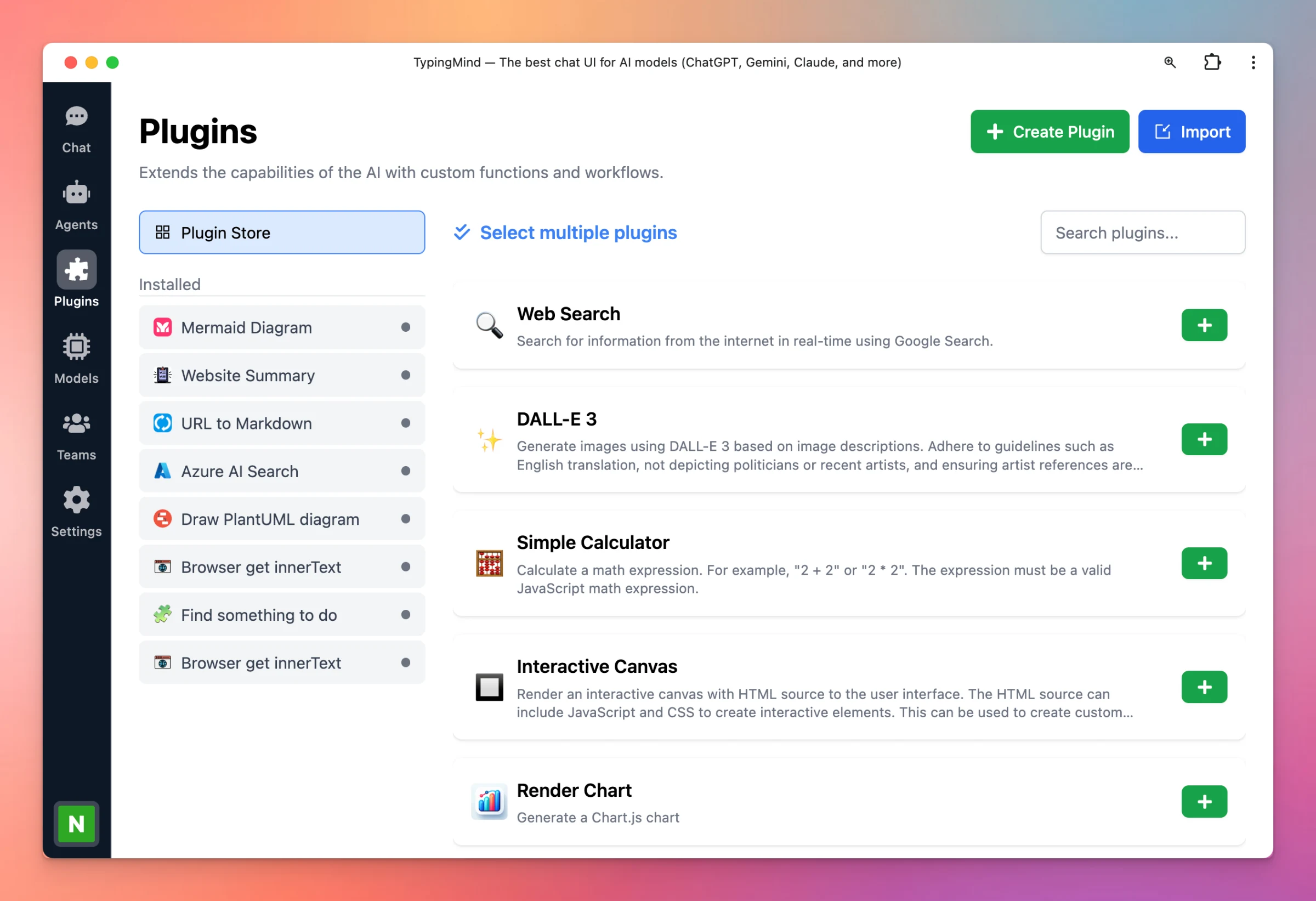 Redesign plugin page