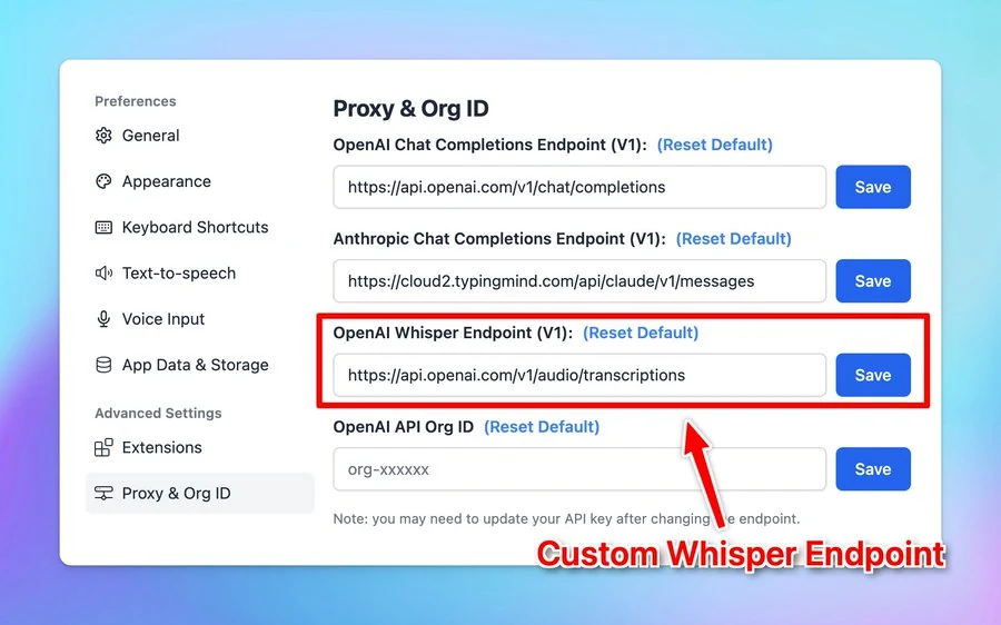 Set up Local Whisper