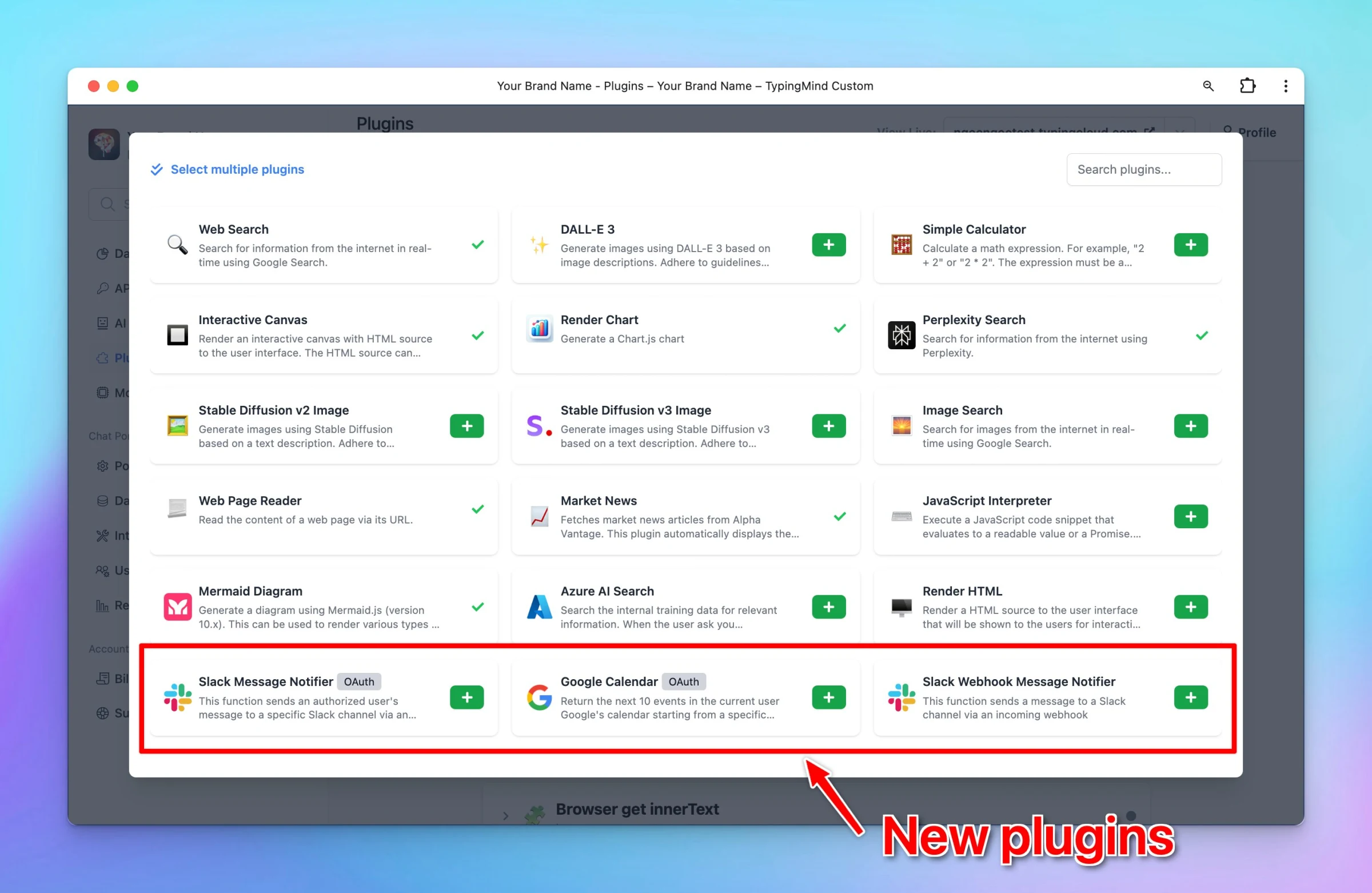 Three new plugins! (screenshot 1 of 3)