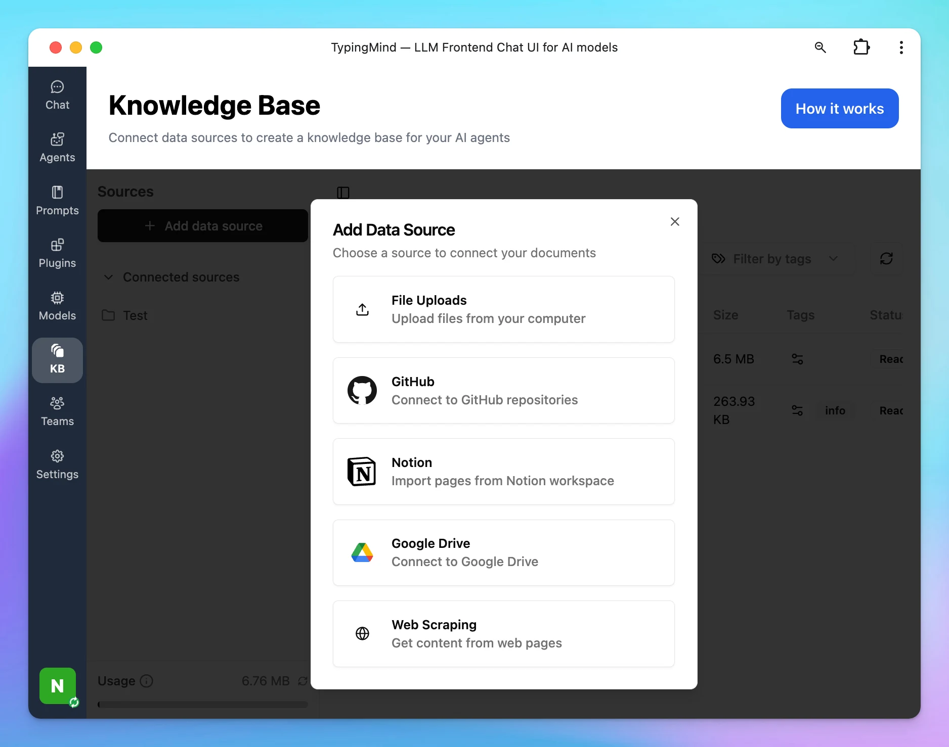 Connect external sources for knowledge base (image 1)