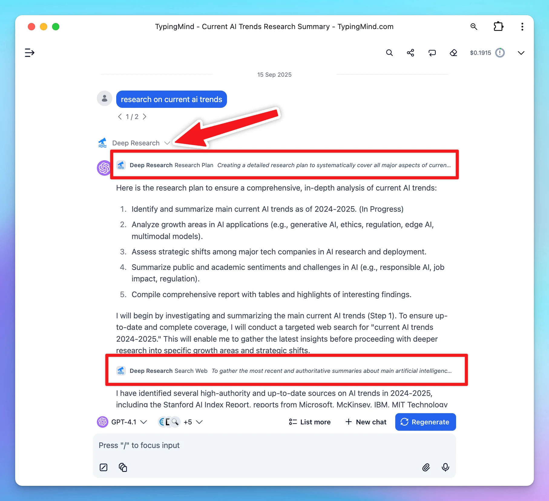 Deep Research Updates (image 3)
