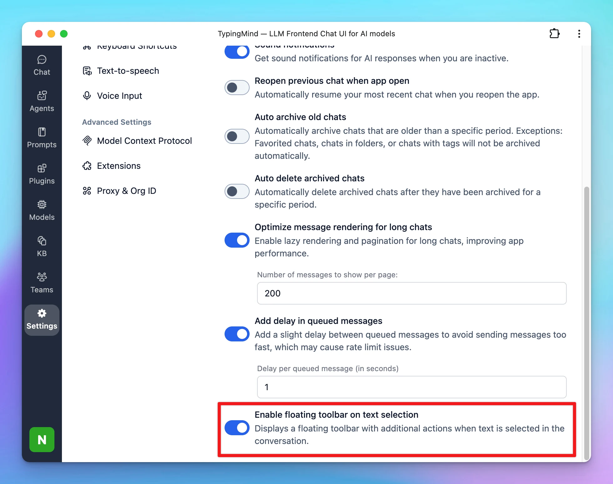 Enable/Disable Side chat (image 1)