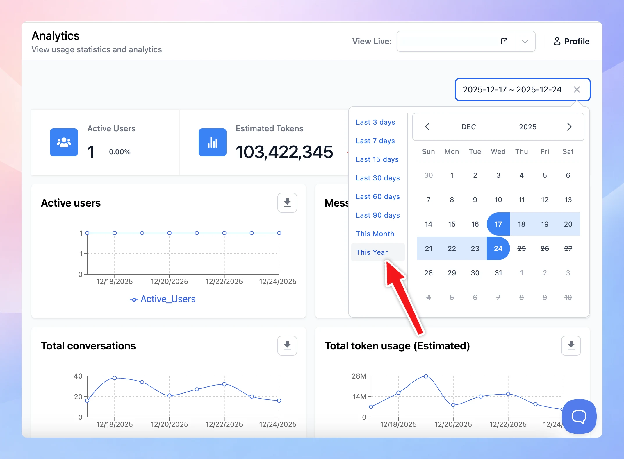 Improved Analytics date filtering (image 1)