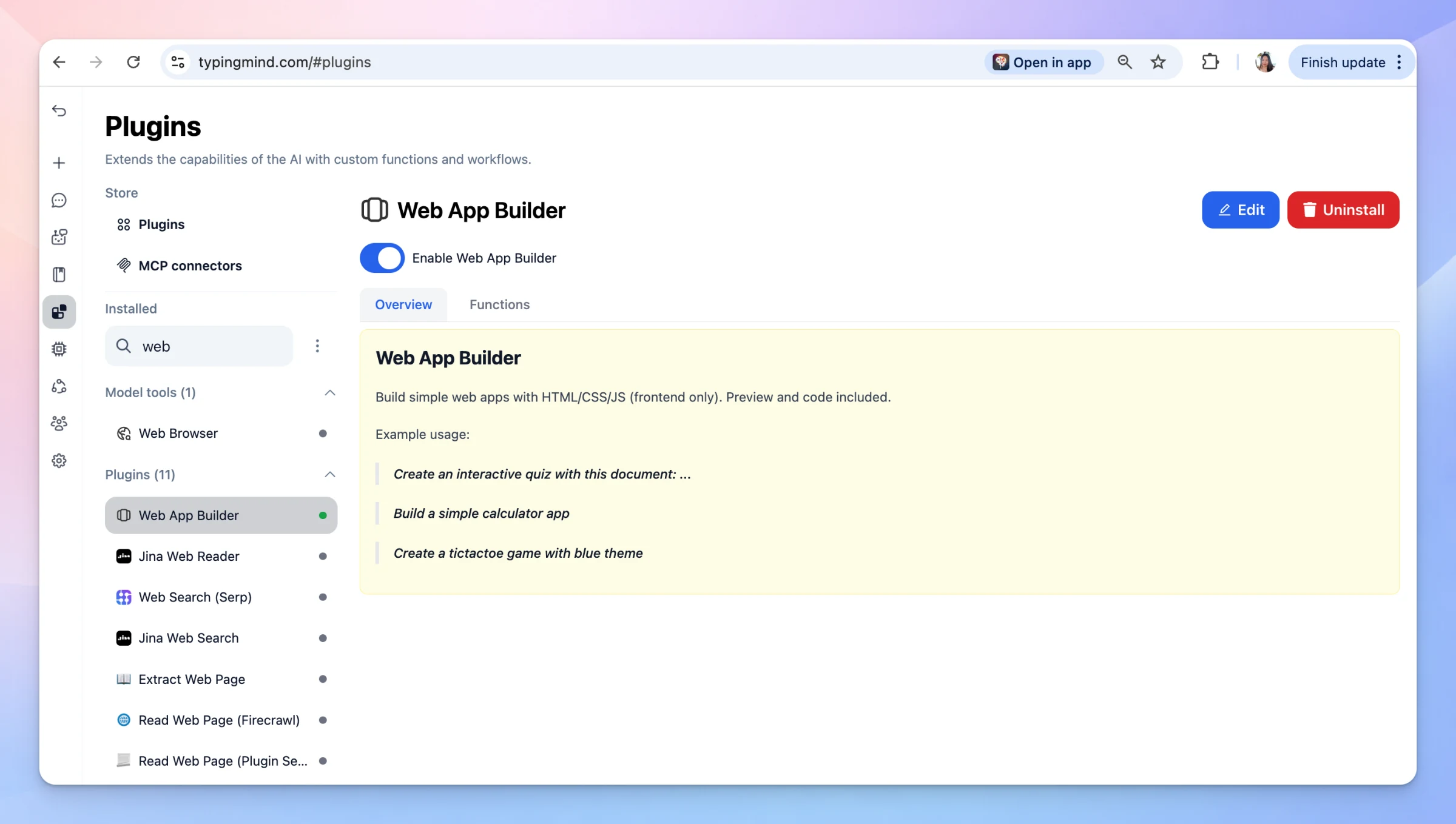 New plugin: Web App Builder (image 1)