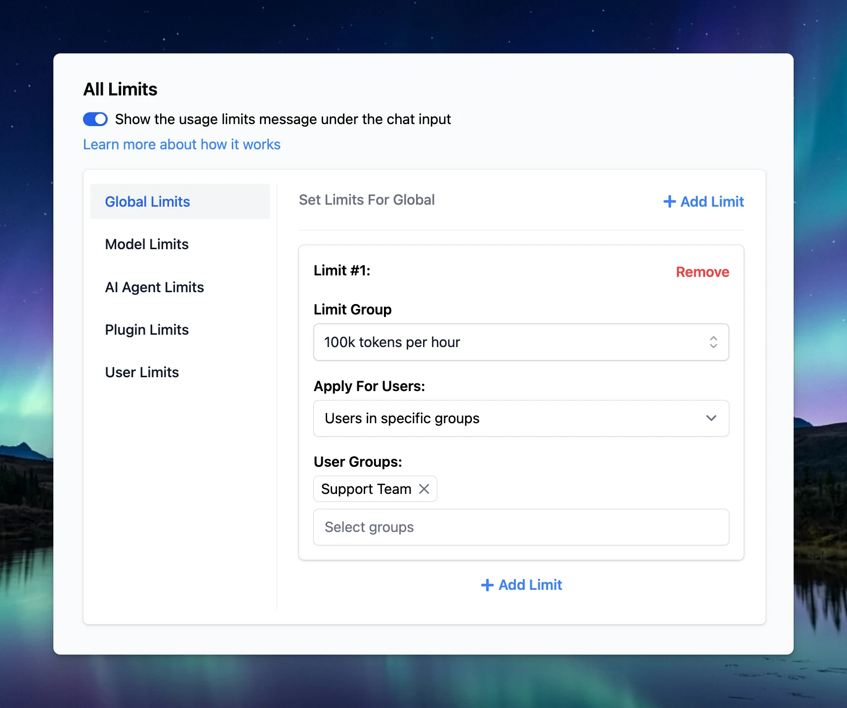 Added Token Limit in Admin Panel, UXUI Fixes and Improvements (image 2)