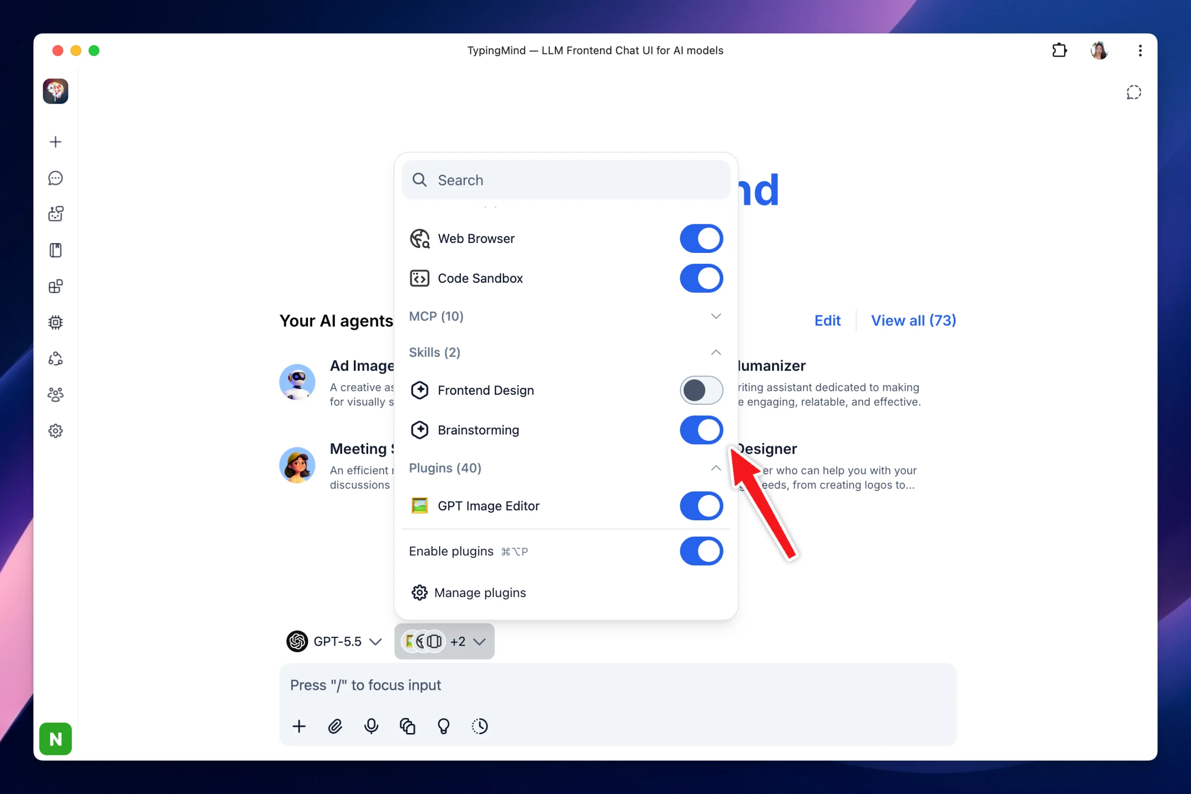 Agent Skills Support on TypingMind (image 3)