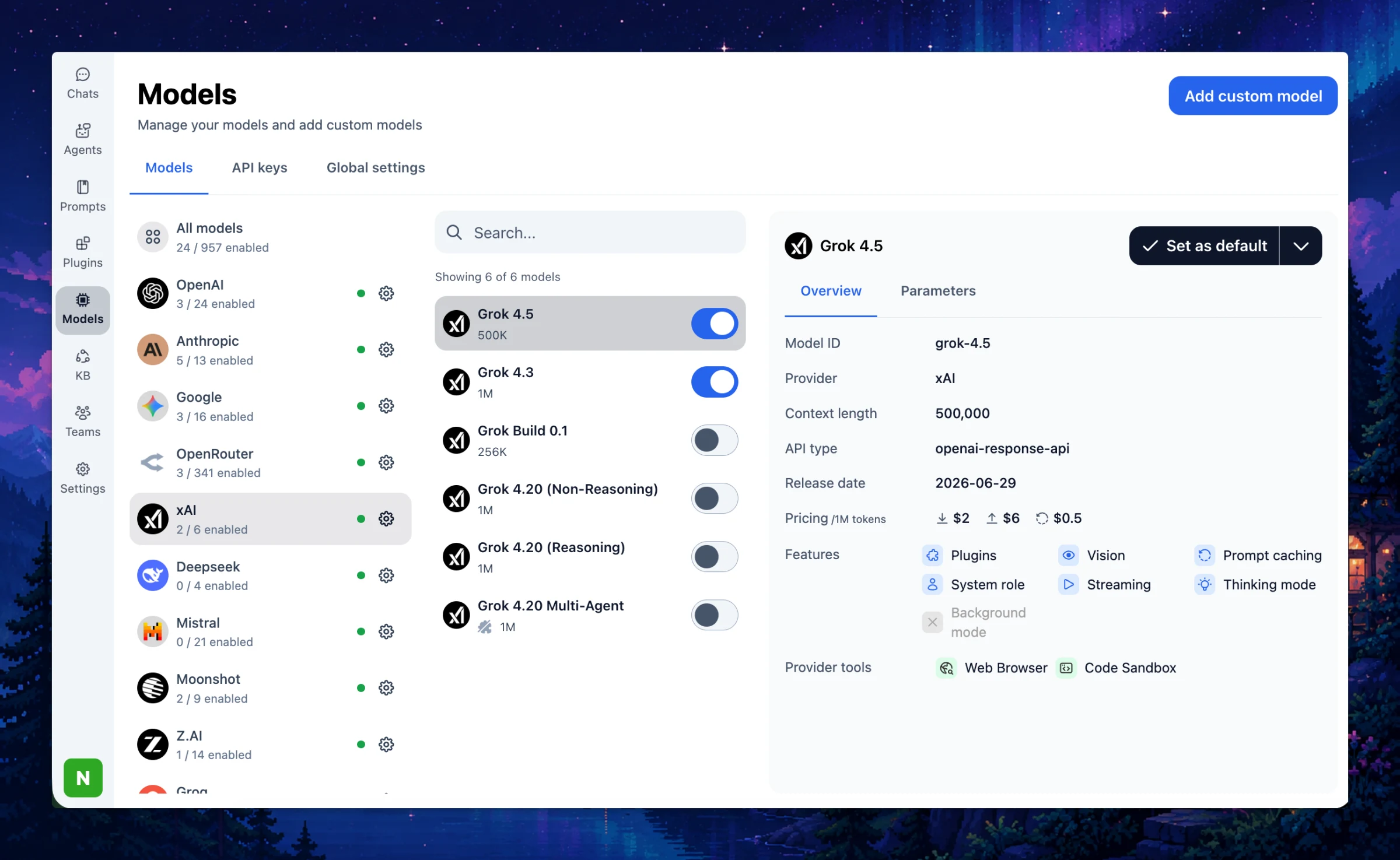 New Models: Grok 4.5 & Tencent Hy3 + New Provider: Alibaba Cloud (image 1)