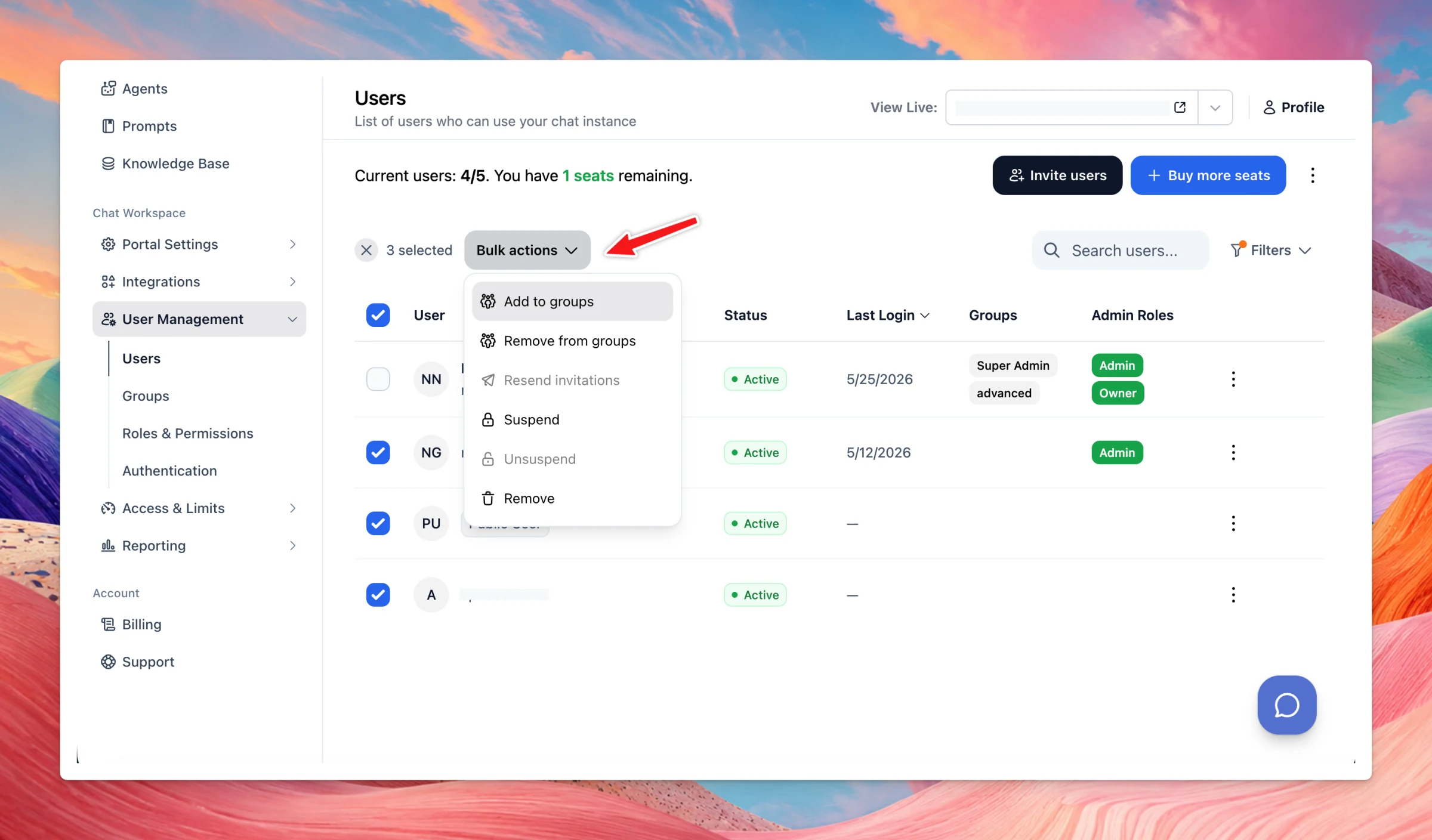 Teams: Users & Groups pages QoL improvements (image 2)